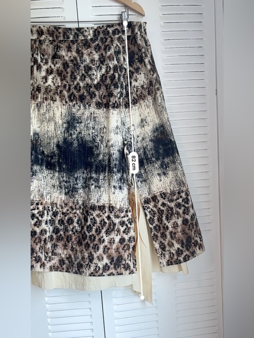 SPANNER Boho Luxe Leopard Midi Skirt | Western Chic Statement | Size 16 - Picture 7 of 8